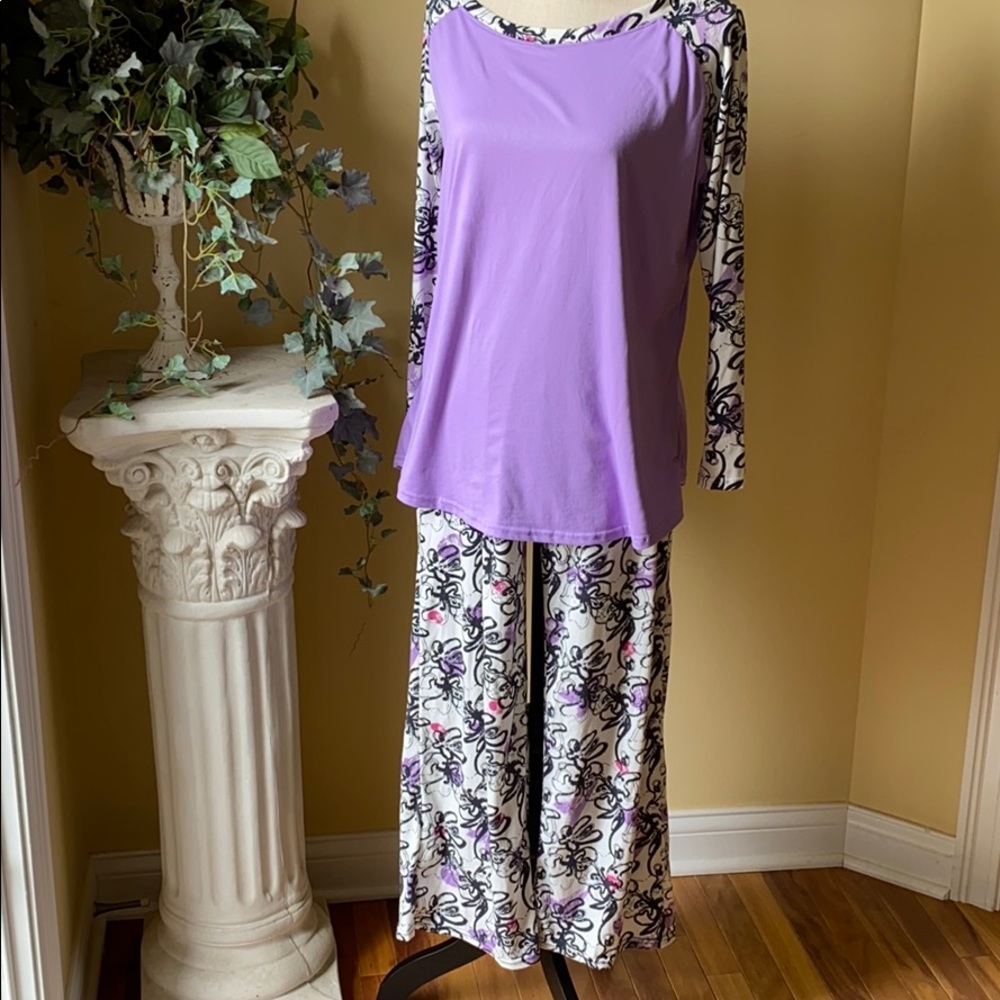 Hello Mello purple swirl pajamas
